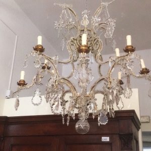 Lampadario Piemontese - Epoca primi del '900 in Cristallo