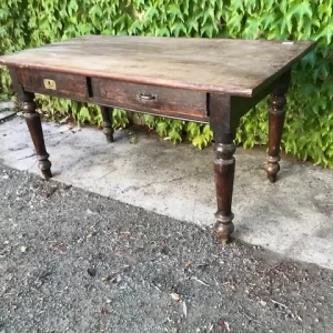 Tavolo Rustico in Ciliegio Piemontese - Epoca metà '800