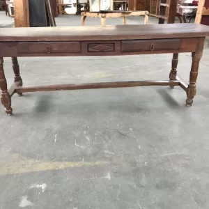 Tavolo rustico - Epoca 1800 in Rovere con cassetti