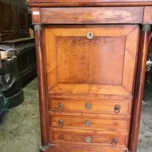 Secretaire Impero '800 in Ciliegio con Bronzi Originali