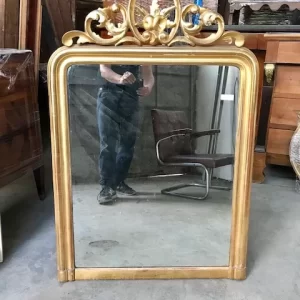 Specchiera Luigi Filippo - Epoca II metà '800 Legno e Pastiglia Dorata