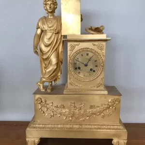 Orologio Impero "Parigina" - Epoca '800 in Bronzo Dorato