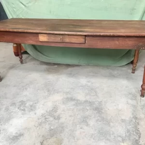 Tavolo Rustico da Refettorio - Epoca 1800 in Rovere e Ciliegio