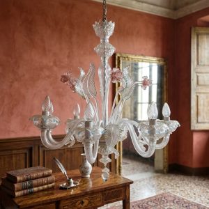 Lampadario di Murano - Epoca anni '50 in Vetro Soffiato