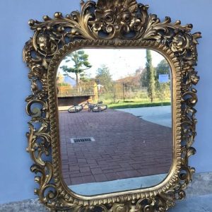 Specchiera Carlo X - Epoca '800 in legno dorato