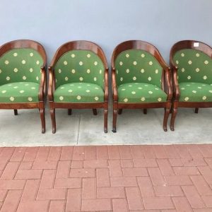 Poltrone Carlo X – II metà '800 in Mogano