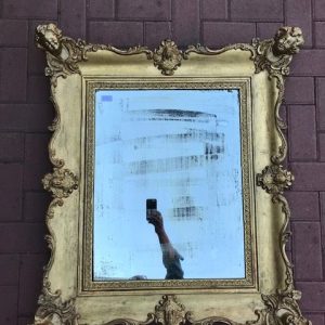 Specchiera Genovese - Carlo X in Legno Intagliato e Dorato