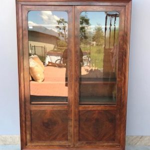 Libreria Carlo X - Epoca II metà '800 in Mogano e Piuma di Mogano