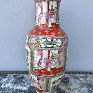 Vaso orientale in ceramica dipinta - Epoca primi ‘900