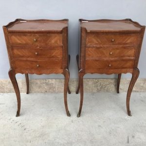 Comodini Luigi XV - Epoca '50-60 in Bois de Rose