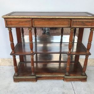 Consolle in Palissandro dell'800 con Bronzi Originali