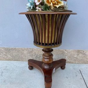 Portavaso Biedermeier - Epoca II metà '800 in ceramica