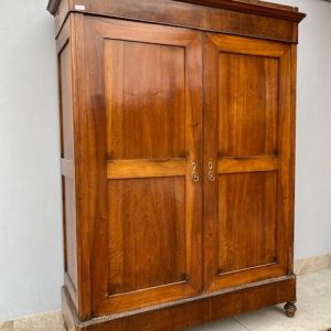 Armadio Carlo X - Epoca '800 in Noce a 2 Ante